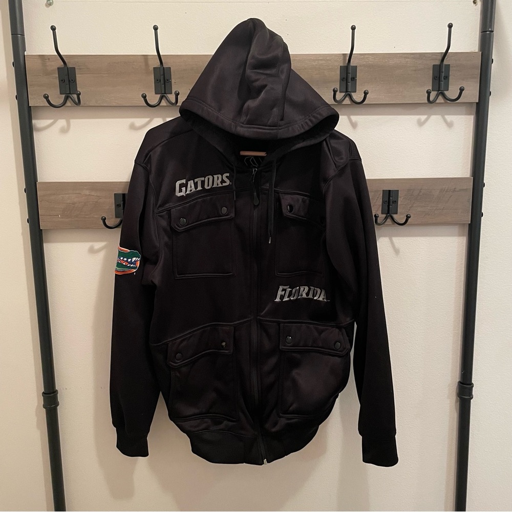 Black “Florida Gator” fleece lined hooded jacket